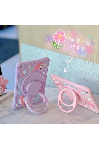 Lenovo Tab M10hd X306f 10.1 İnç Uyumlu Cute Dolls Standlı Çocukla