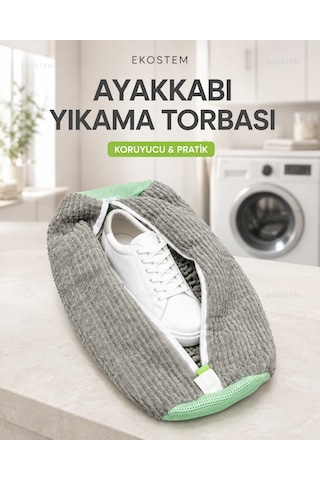 Ayakkabı Yıkama Çantası Fermuarlı, Çamaşır Yıkama Çantası Karışık/Çok Renkli