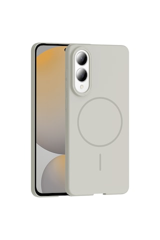 Zore Samsung Galaxy Uyumlu S25 Edge Kılıf M-safe Şarj Özellikli Omsy Ruby Sert Kapak - Lacivert