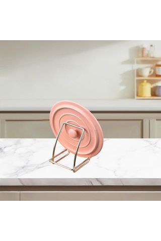 Pazly Suntek Pot Kapağı Tutucu - Kapak Organizatörü, Dolap Ve Kiler Düzenleyici Gümüş Gümüş