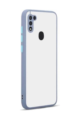 Galaxy A11 Kılıf Zore Hux Düğme Ve Kapak Zıt Renk Kılıf