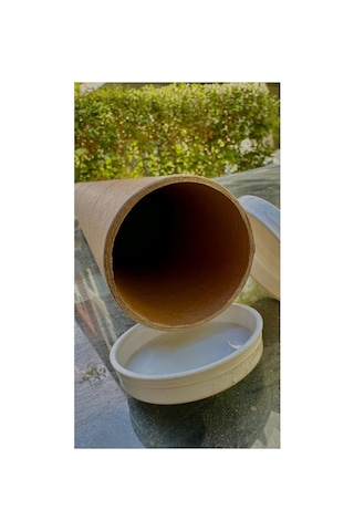 Postüp Kapaklı Silindir Kutu 5 X 36 Cm Karton Rulo Tüp Poster, Afiş, Harita Kutusu 1 Adet Diğer