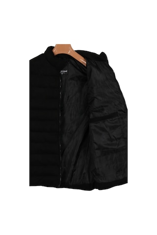 Erkek Dar Kesim Nubuk Süet Siyah Şişme Yelek Rar01239 001