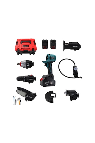 Hegi 26440 6 Başlıklı Çok Amaçlı Şarjlı Set