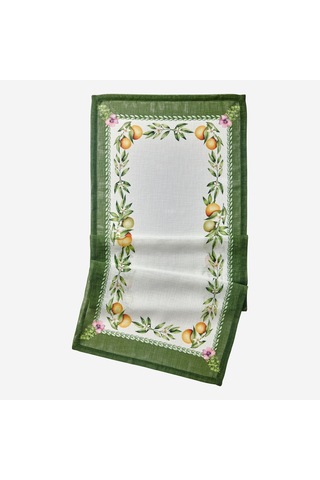 Yeşil Polyester Runner 50x150 Cm