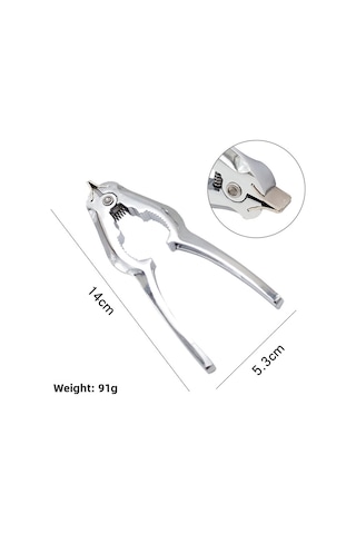 Monyee Çinko Alyuminyum Çok Amaçlı Kabuk Açıcı - Midye, Istiridye, Ceviz Ve Kestane Açma Aracı Opp Paketli Diğer