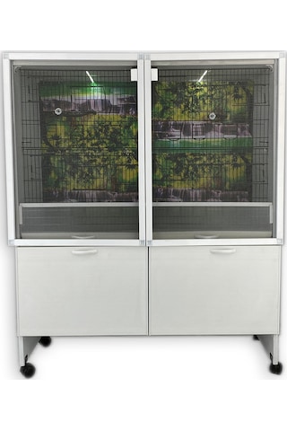 İstanbul Kafes Model Salma5d Pvc Dolap Pvc Kuş Dolabı
