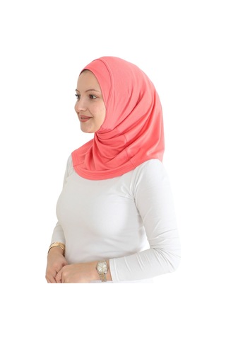 Spor Başörtüsü Kadın Hazır Giyim Türban Viskon Eşarp Şal - Pembe Pembe