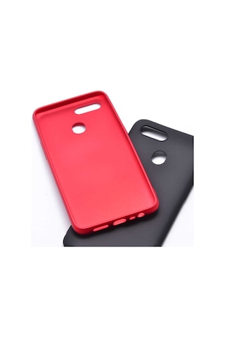 Noktaks - Oppo Ax7 Uyumlu - Kılıf Mat Soft Esnek Premier Silikon Kapak - T7086 - Saks Mavi Saks Mavi