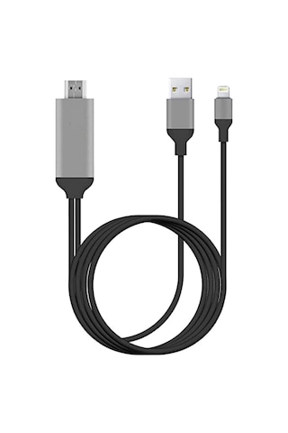 Apple Uyumlu Lightning To Hdmı Görüntü Aktarıcı 1080p 60hz Hd Ekran Yansıtma Adaptörü
