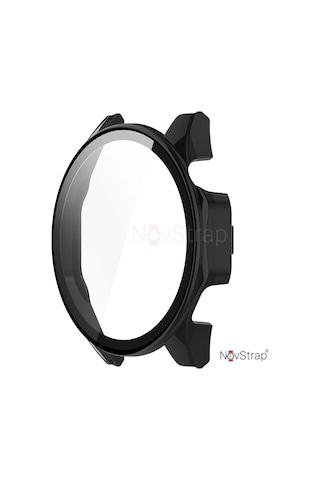 Novstrap Huawei Watch Gt4 46mm İle Uyumlu Ekran Koruyucu Cam Ve Kasa Koruyucu Kılıf Sert Pc