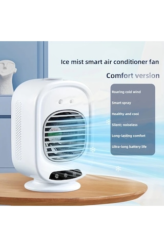 Motion003 Beşik Baş Sallamama Taşınabilir Akıllı Mini Klima Fanı Usb Şarjlı Sessiz Çalışma Ev Ofis Seyahat Balıkçılık