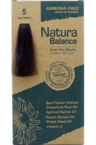 Natura Balance Saç Boyası 5 Açık Kahve Natura Balance Saç Boyası 5 Açık Kahve