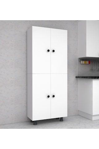 4 Kapaklı Çok Amaçlı Mdf Dolap 70 CM