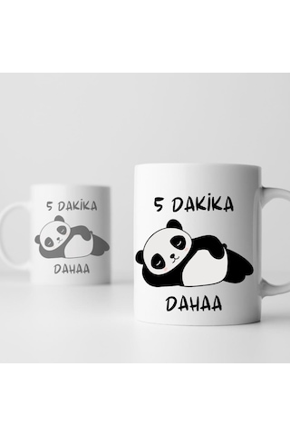 5 Dakika Daha Tasarımlı Kupa Bardak Saydam