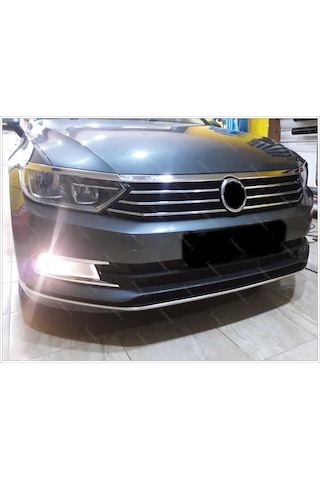 Vw Passat B8 Krom Ön Tampon Alt Çıta 3 Prç P.Çelik 2014-2019