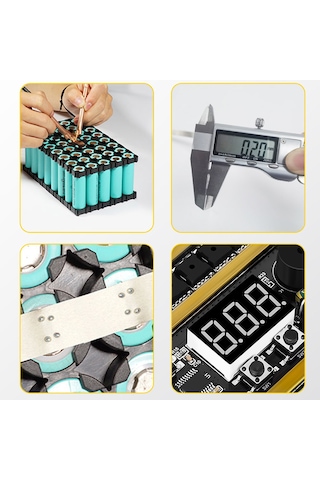 Vkemall Punta Kaynak Makinesi 99 Dişli Güç Ayarlanabilir Mini Nokta Kaynak Makinesi Kontrol Paneli Kurşun Çok Renkli