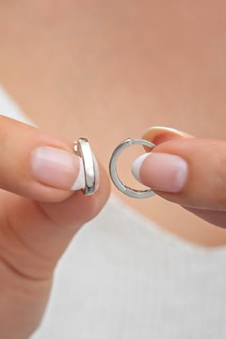 925 Ayar Gümüş Rodyumlu Minimal 4 Mm Tek Taş Tragus Piercing Küpe Diğer
