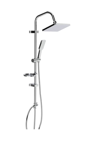 Creavit SH630 Tepe Duş Sistemi Kendinden Temizleyicili (Kare) Krom