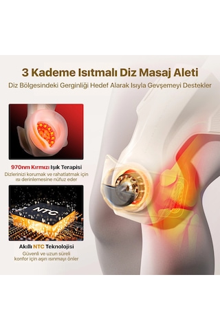 SKG WS500 Akıllı Diz Masaj Aleti/Robotu - Isı Terapisi & Termoterapi - Eklem Konforu