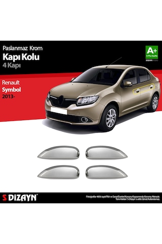 S-Dizayn Renault Symbol 3 Krom Kapı Kolu  4 Kapı 2013 Üzeri