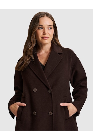 Pierre Cardin Kahverengi Yün Karışımlı Kaşe Kaban 50333158-vr029