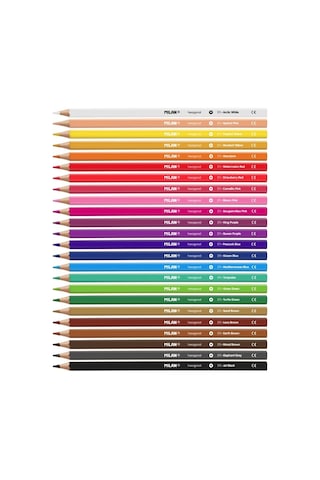 Mılan 80024 Colours Altıgen Kuru Boya Kalemi 24lü