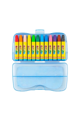Bigpoint Pastel Boya 12 Renk - Mavi Kutulu Diğer