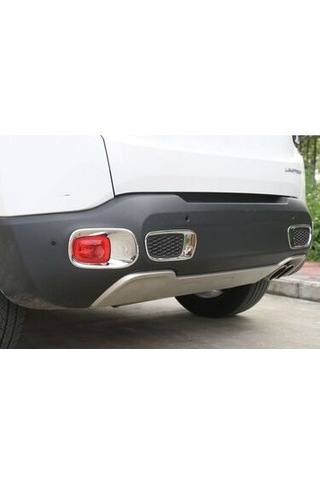 Jeep Renegade Uyumlu 2014-2017 Arka Reflektör Çerçevesi- Arka Sis Krom