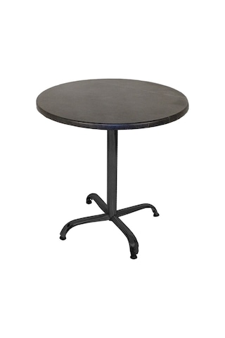 Bey Mobilya 545562315 Indigo Werzalit Yuvarlak Mutfak Masası 60 CM Çap Esb - Siyah