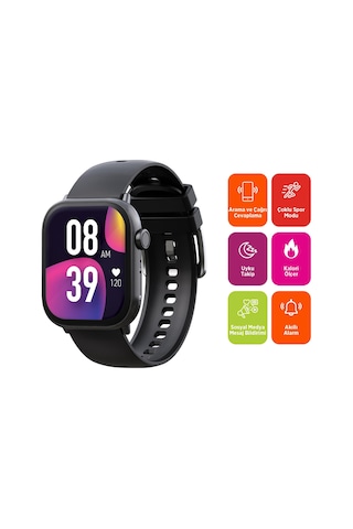 Polosmart PSSW25 Bluetooth V5.0 2.01 " Akıllı Saat (Distribütör Garantili)