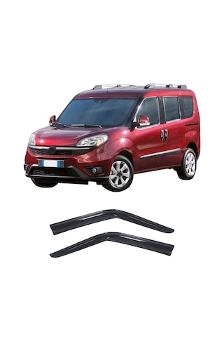Brsplast Fiat Doblo Uyumlu 2010-2023 Abs Cam Rüzgarlığı 2 Parça