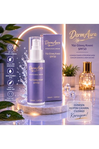 Dermaura Nemlendirici Etkili Yüz Güneş Kremi SPF50+ 100 ML