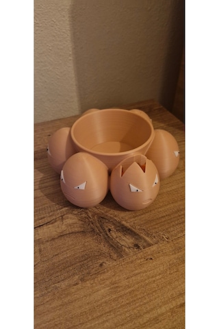 Exeggcute Pokemon Figür Kase Şeklinde