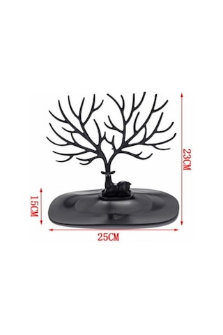 Kenpazar Siyah Geyik Tasarımlı Takı Mücevher Standı Çok Renkli