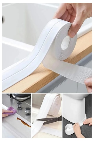 Duş Lavabo Küvet Tezgah 3,2 M Su Sızdırmaz Geçirmez Yalıtım Bant