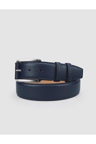 Cabani %100 Hakiki Deri Lacivert 4 Cm Erkek Günlük Kemer Lacivert