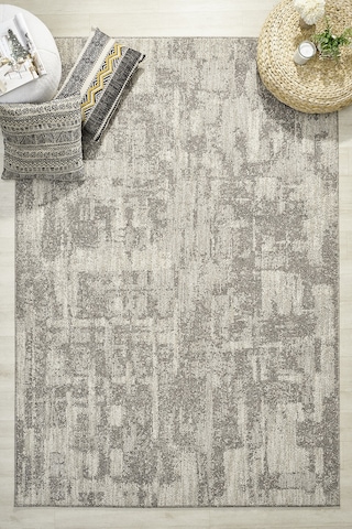 Mariesse Home Wool Serisi Bukleli Yumuşak Dokulu İskandinav Dokuma Halı 1085-gri