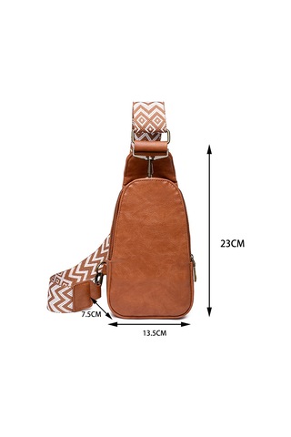 Dachuang "kadınlar İçin Bohem Deri Crossbody Sling Çantası - Şık Seyahat Ve Yürüyüş Gündüzü" Brown