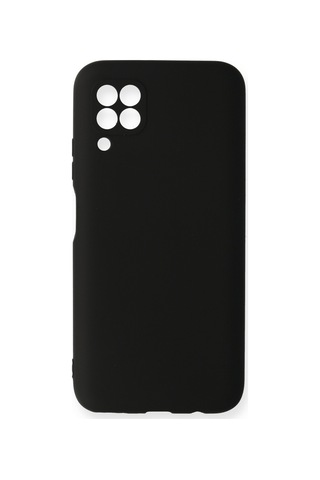 Huawei P40 Lite Uyumlu İçi Kadife Lansman Tasarım Silikon Telefon Kılıfı Siyah