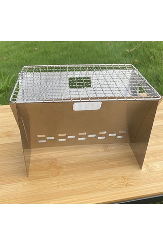 Dianziye Kampanya Uygun Paslanmaz Çelik Taşınabilir Mangal - Açık Hatta Barbekü Ve Piknik İçin Kompakt Şömine Çok Renkli