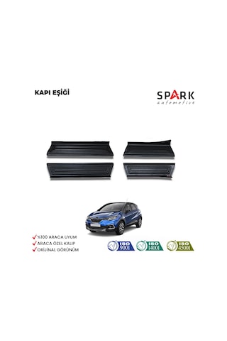 Renault Captur 2013-2019 Yıl Aralığı Uyumlu Kapı Eşiği 4 Parça