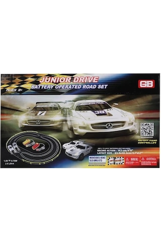 Junior Drive 2 Mercedes Arabalı Yarış Pisti Seti Çok Renkli