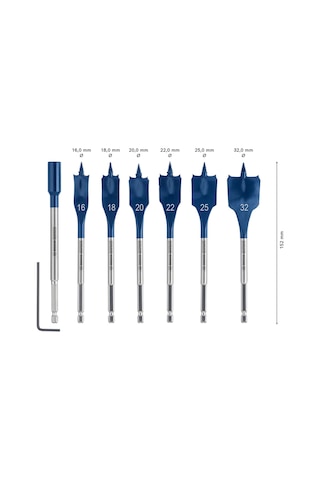 Bosch 16-32 Mm 7 Li Expert Yaprak Matkap Ucu Seti 2608900334