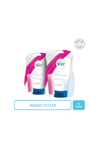 Veet Pure Hassas Ciltler Duşta Tüy Dökücü Krem 2 x 150 ML