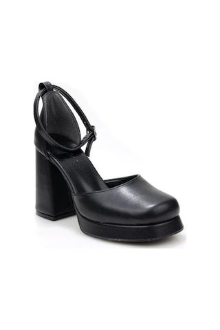 Papuçcity Moda Zen 03512 Kadın Topuklu Abiye Ayakkabı Sıyah