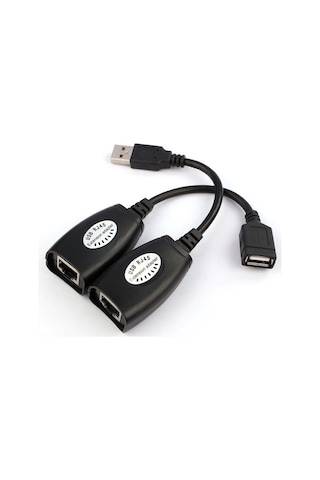 5058 Rj45 Usb Ek Uzatıcı Cat5e 6 Kablosu Ekleme Extender