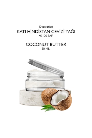Deodorize Katı Hindistan Cevizi Yağı 50 Ml. Deoderize 92 F Saf Hindistan Cevizi Yağı Coconut Butter Diğer