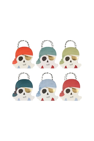 Meri Meri - Pirate Party Bags - Korsan Parti Çantaları - 8'li Tüm Yaşlar