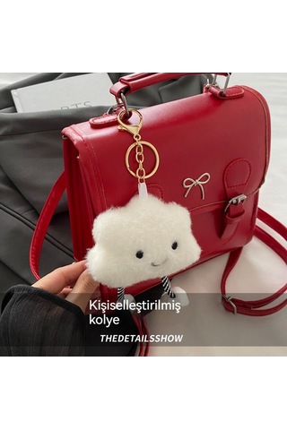 Lyon Basit Ve Taze Sırtçantası Kırmızısı Kırmızı